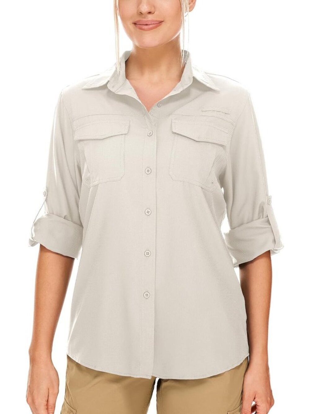 Women's UPF 50+ Sun Protection Long Sleeve Shirt - Quick Dry Outdoor Fishing